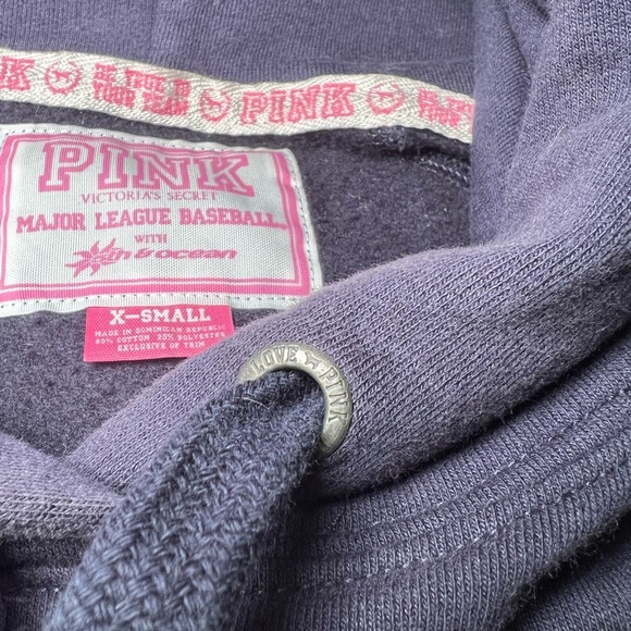Victorias Secret PINK Red Sox MLB Pullover Hoodie with Bling, size XS - Picture 4 of 12